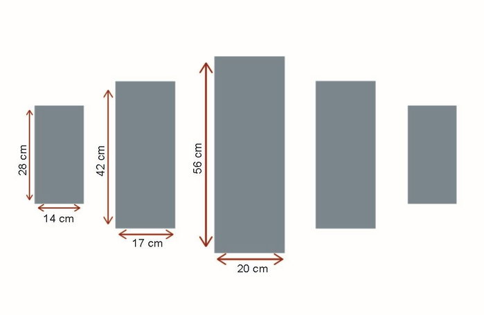 Wallity Cuadro Decorativo ST276 de 5 Piezas en MDF Multicolor Wallity Cuadro Decorativo ST276 de 5 Piezas en MDF Multicolor